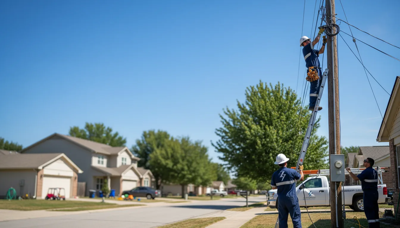 Residential electrician providing installation services in Edison, NE
